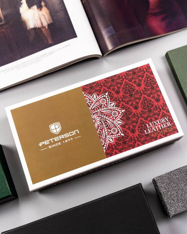 Skórzany damski portfel Peterson PTN 2550-BO