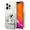 Karl Lagerfeld KLHCP13XGCFS iPhone 13Pro Max 6,7" srebrny/silver hardcase Liquid Glitter Choupette Fun