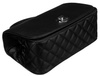 Elegancka torebka w czarnym kolorze crossbody z pikowanymi bokami - David Jones