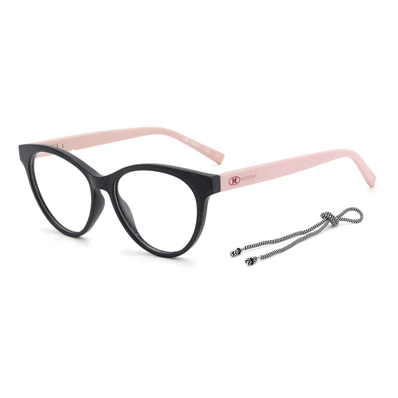 Okulary M MISSONI MMI-0107-N6T. Okulary, Kolor czarny różowy. Kobieta.