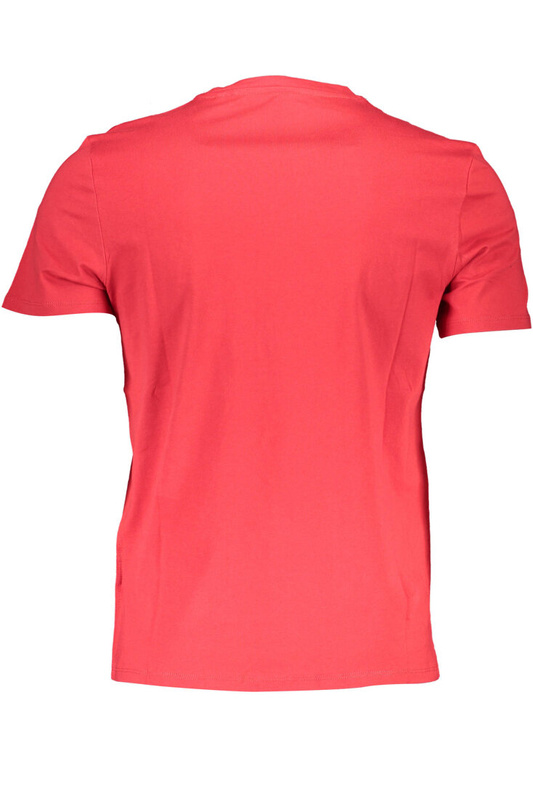 GUESS JEANS MĘSKI T-SHIRT Z KRÓTKIM RĘKAWEM CZERWONY