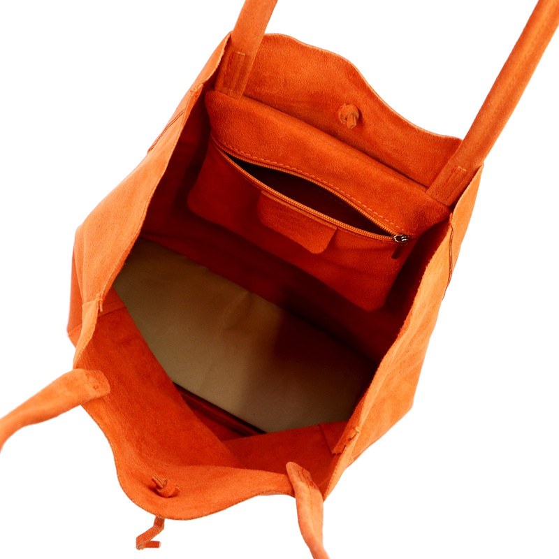 Patrizia damska shopperbag duża skóra naturalna zamszowa torebka na ramię