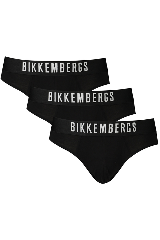 BIKKEMBERGS CZARNE MĘSKIE SLIPSY