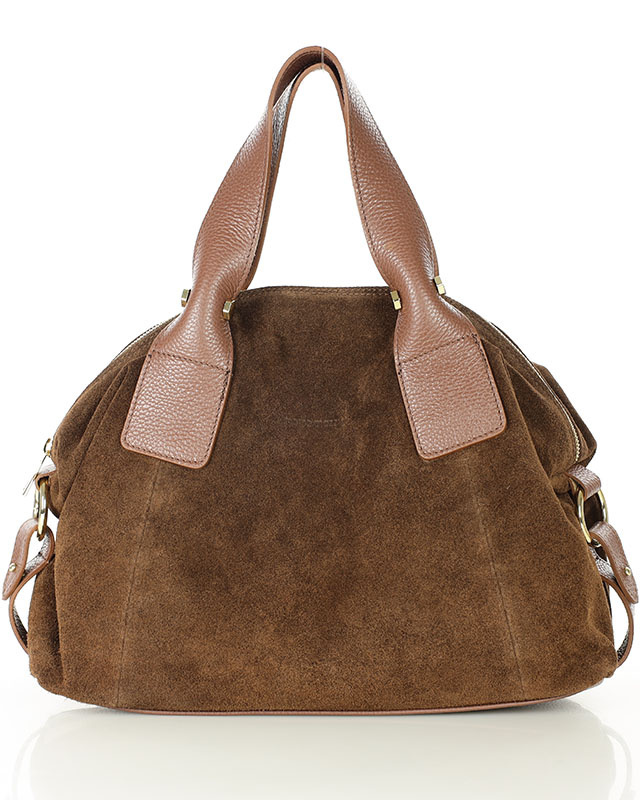 Torebka damska worek hobo bag skóra naturalna - MARCO MAZZINI czarna