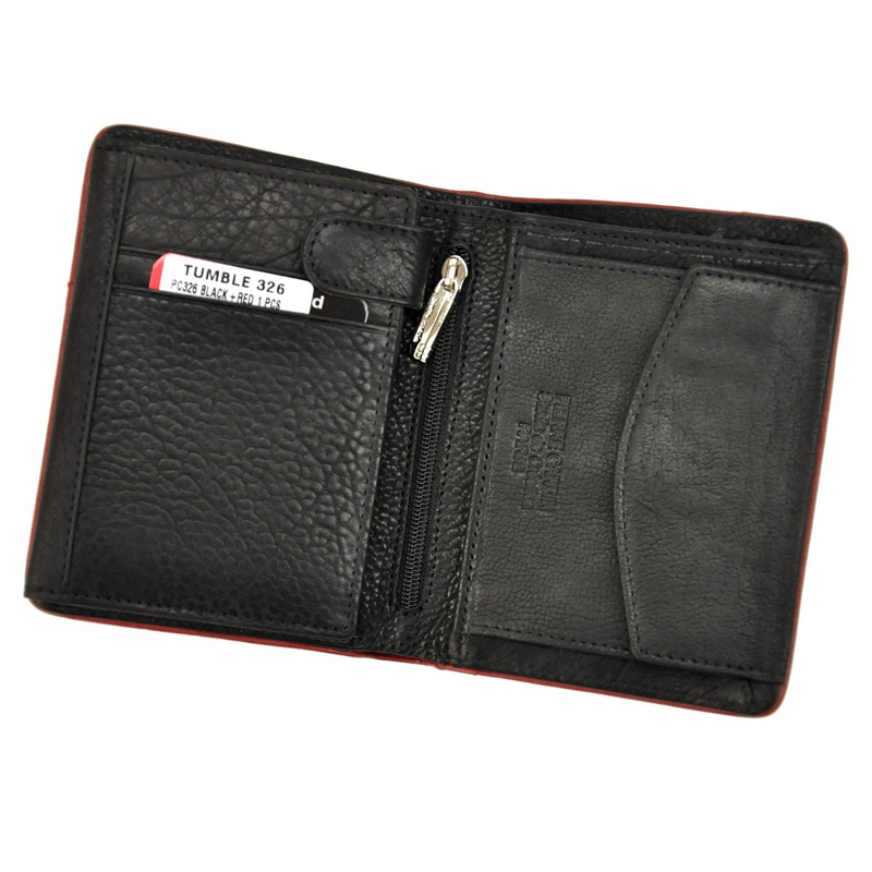 Pierre Cardin męski portfel skóra naturalna duży bez zapięcia RFID