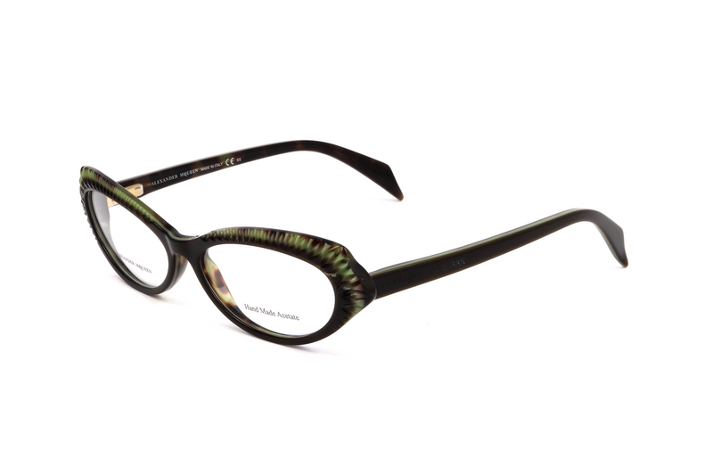 Okulary ALEXANDER MCQUEEN AMQ4199YXQ. Okulary, Kolor havana. Kobieta.