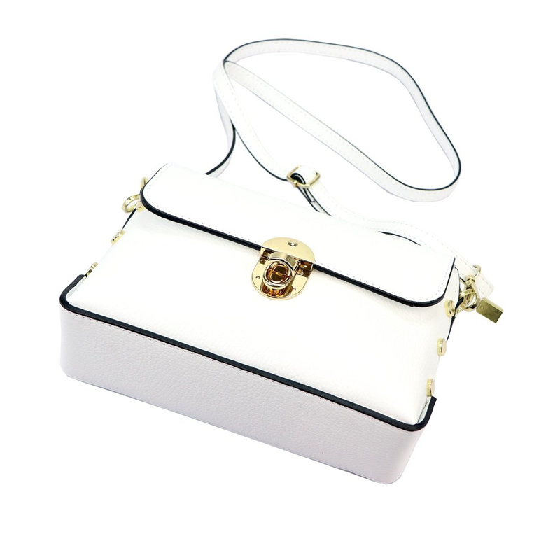 Luka damska listonoszka torebka przez ramię skóra naturalna stylowa