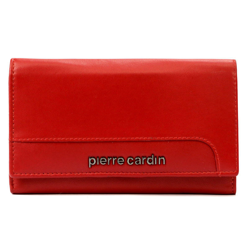 Skórzany damski podłużny portfel Pierre Cardin