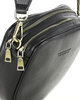 Torba skórzana na dwa zamki crossbody camera bag - MARCO MAZZINI czarny
