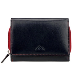 Zgrabna zamykana damska portmonetka skórzany portfel EL FORREST RFID