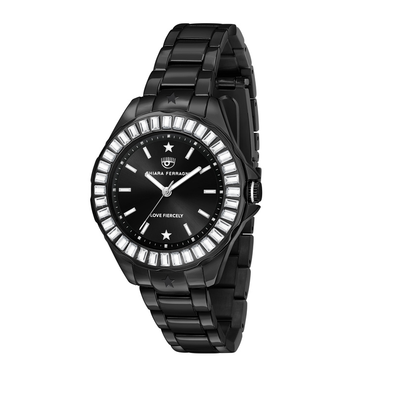 Zegarek CHIARA FERRAGNI R1953101501. Kwarcowy, Kolor czarny. Kobieta.
