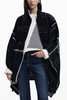 DESIGUAL PONCHO DAMSKI CZARNY