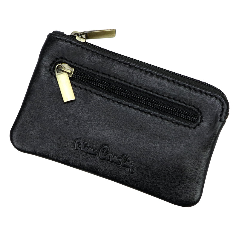 Mała skórzana portmonetka Pierre Cardin YS604 858 na suwak