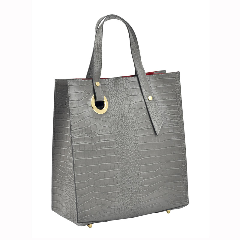 Elegancka Shopperbag damska skóra krokodyla Luka