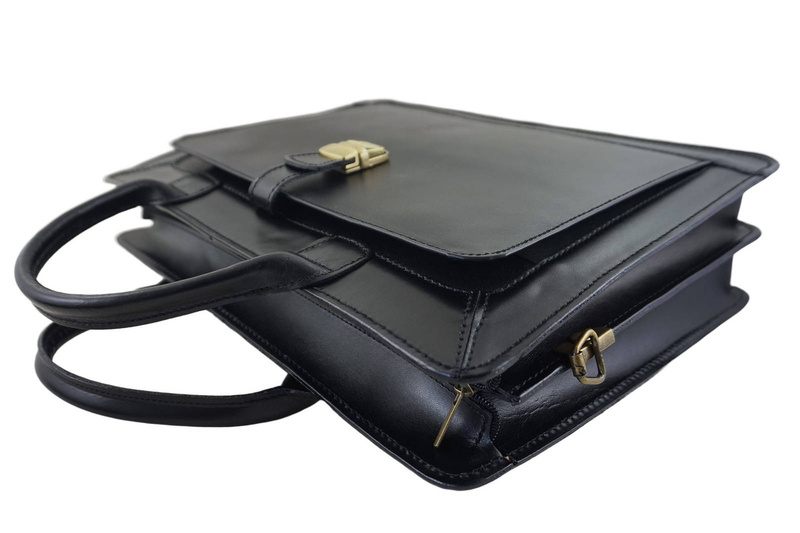 Aktówka męska skórzana Barberinis - Czarny