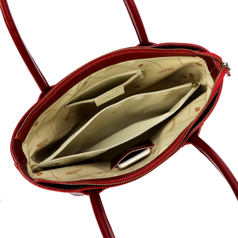 Skórzana duża elegancka damska shopperbag torebka na ramię Florence