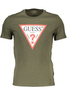 GUESS JEANS MĘSKI T-SHIRT Z KRÓTKIM RĘKAWEM ZIELONY