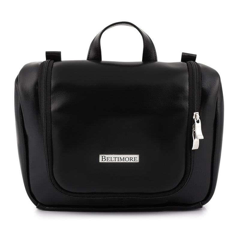 Beltimore kosmetyczka Skórzana premium saszetka czarna J47