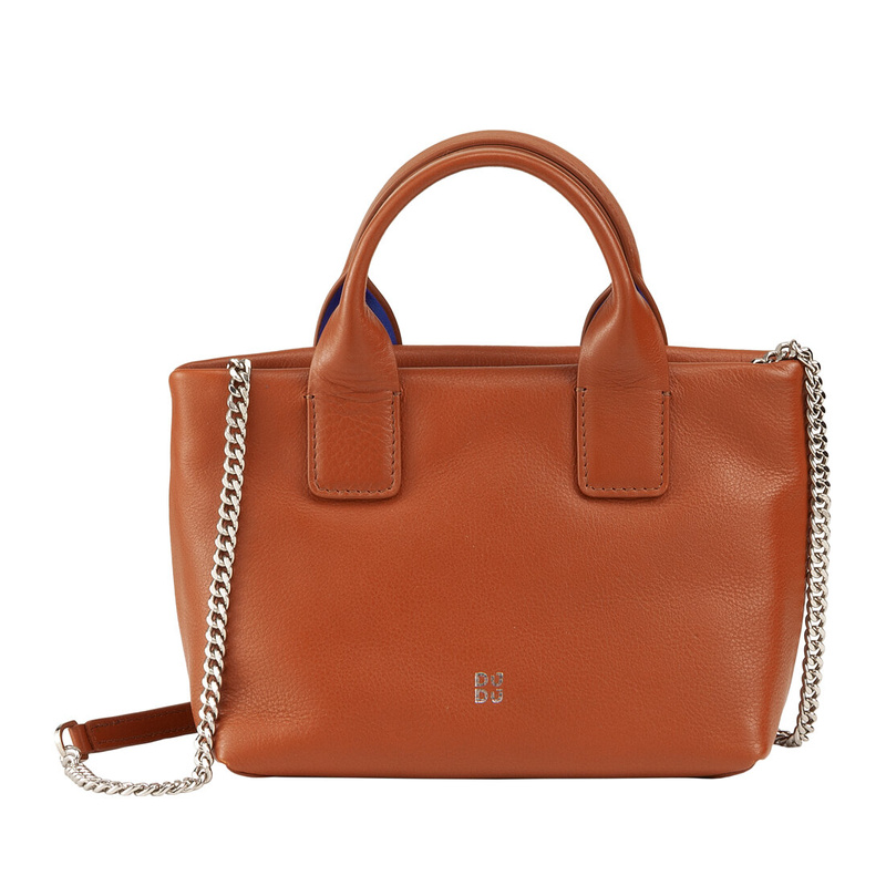 DUDU Mini torebka do ręki damska z łańcuszkiem listonoszka skóra naturalna