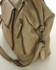 Torba biznesowa bowling retro bag skórzana - MARCO MAZZINI beżowa taupe