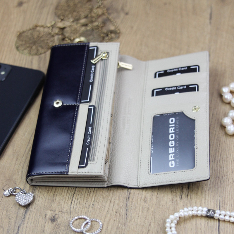 Skórzany damski portfel Gregorio N120