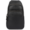 Plecak skórzany saszetka nerka przez ramię crossbody uniseks modna torba dwukomorowa S09