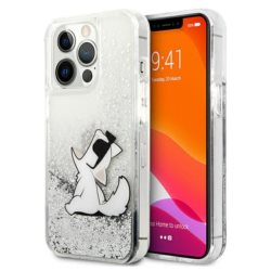 Karl Lagerfeld KLHCP13XGCFS iPhone 13Pro Max 6,7" srebrny/silver hardcase Liquid Glitter Choupette Fun