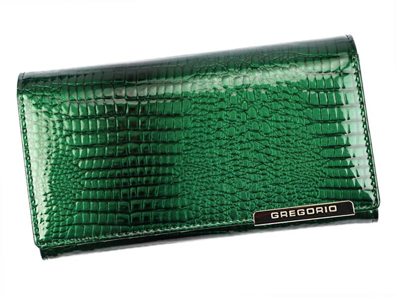 Gregorio damski portfel skóra naturalna duża portmonetka skóra krokodyla