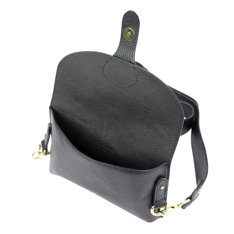 Mała Skórzana zgrabna damska listonoszka Gregorio