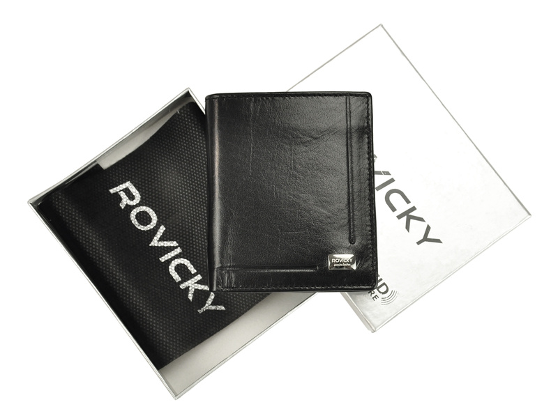 Skórzany męski portfel Rovicky PC-028-BAR RFID