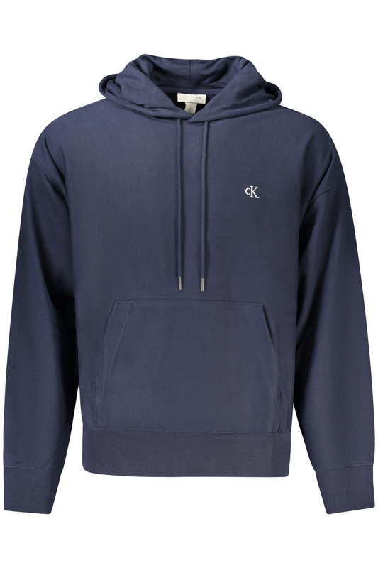 MĘSKA BLUZA Z ROZPINANYM NA ZAMEK CALVIN KLEIN W KOLORZE NIEBIESKIM
