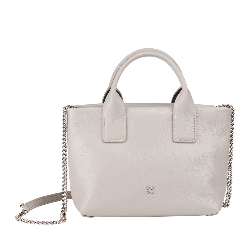 DUDU Mini torebka do ręki damska z łańcuszkiem listonoszka skóra naturalna