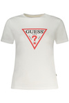 BIAŁY T-SHIRT DAMSKI Z KRÓTKIM RĘKAWEM GUESS JEANS