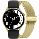 SMARTWATCH DAMSKI GRAVITY GT11-1 - AMOLED, DODATKOWY PASEK (sg044a)