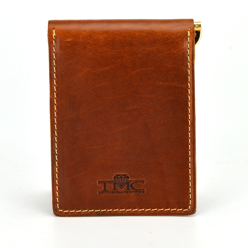 Etui na karty, mały męski skórzany portfel z RFID