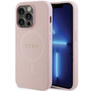 Guess GUHMP14LPSAHMCP iPhone 14 Pro 6,1" różowy/pink hardcase Saffiano MagSafe
