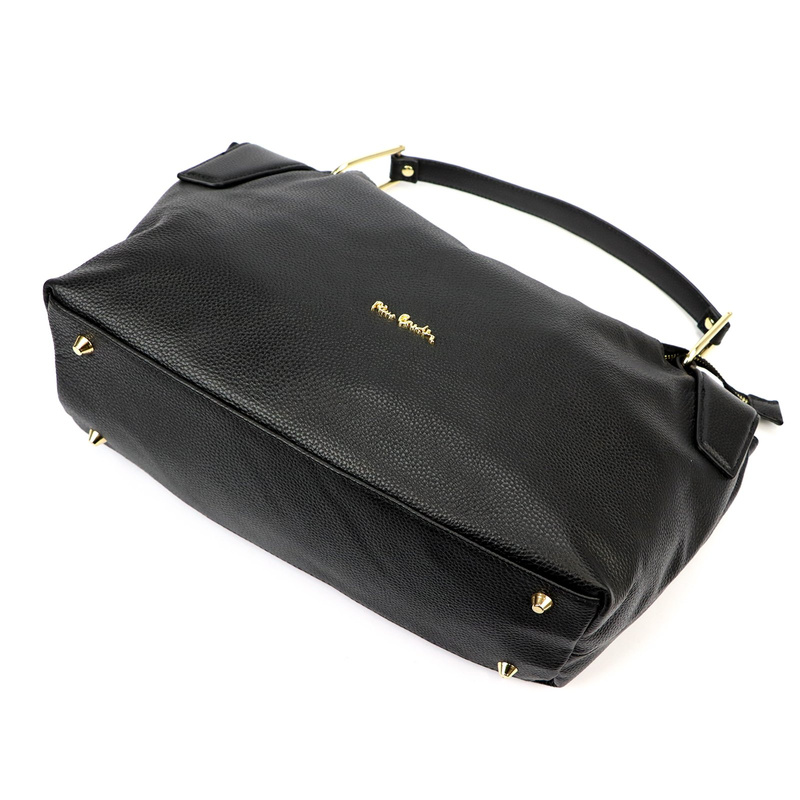Duża Skórzana damska shopperbag torebka na ramię z uchwytem Pierre Cardin