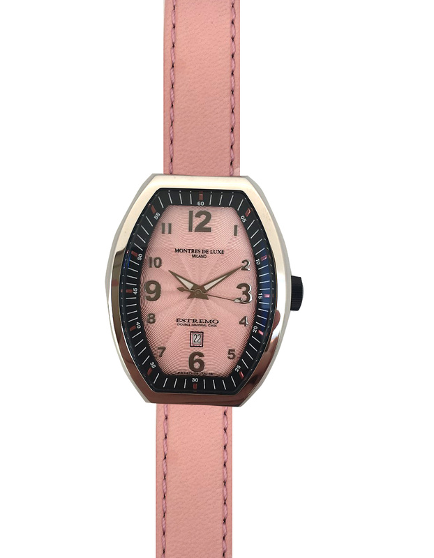 Zegarek MONTRES DE LUXE 09EX-L/A8303. Kwarcowy, Kolor różowy. Kobieta.