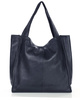 MARCO MAZZINI Torebka miejski shopper bag skóra naturalna handmade czarny