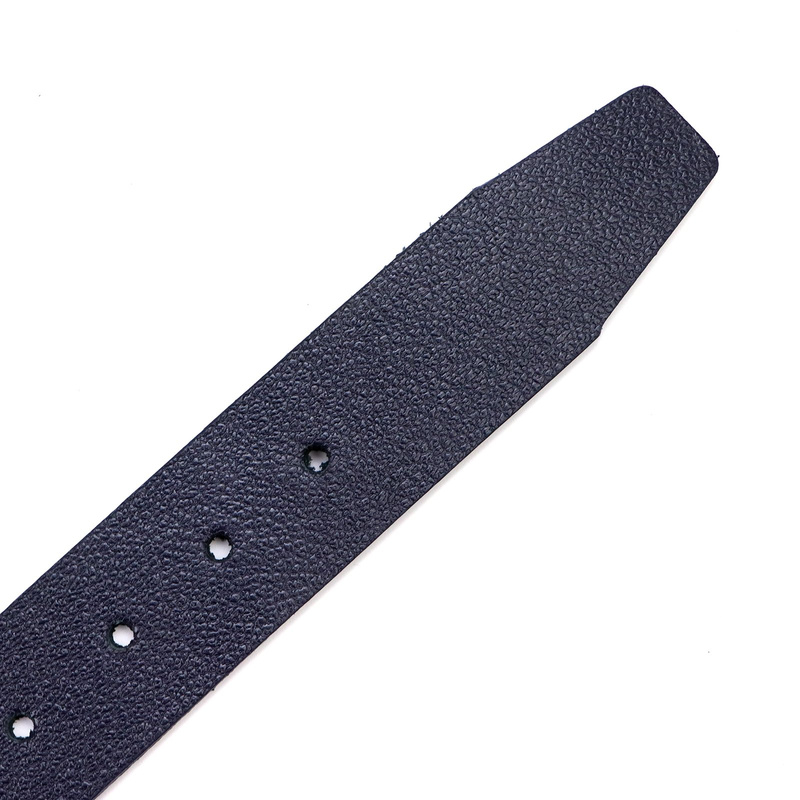 VerMari stylowy pasek do spodni skóra naturalna klasyczna srebrna klamra