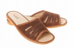 Wójciak Podhale męski domowe kapcie ze skóry naturalnej otwarty palec