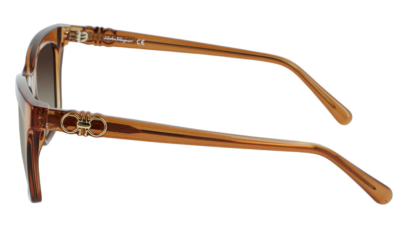 Okulary FERRAGAMO SF1027S-210. Okulary przeciwsłoneczne, Kolor brązowy. Kobieta.