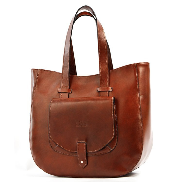 Torebka skórzana na ramię duża damska shopperbag