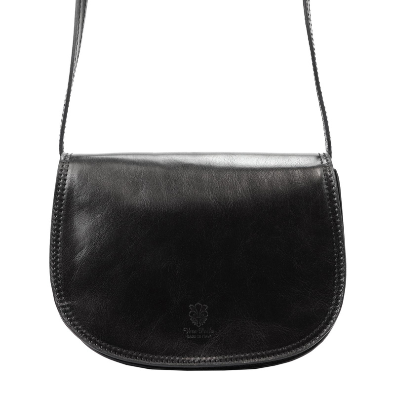 Florence Skórzana damska listonoszka przez ramię dwie komory kieszenie