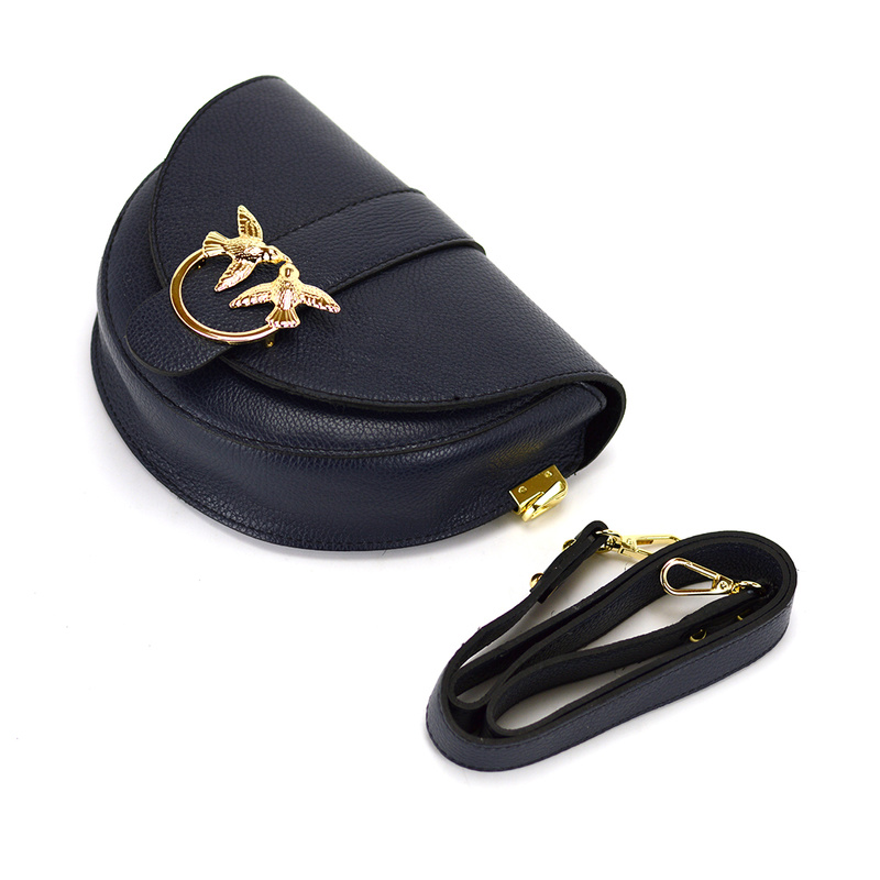 Luka damska listonoszka mała torebka przez ramię skóra naturalna 