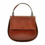 Zaokrąglona Listonoszka skórzana elegancka torebka na ramię Gregorio