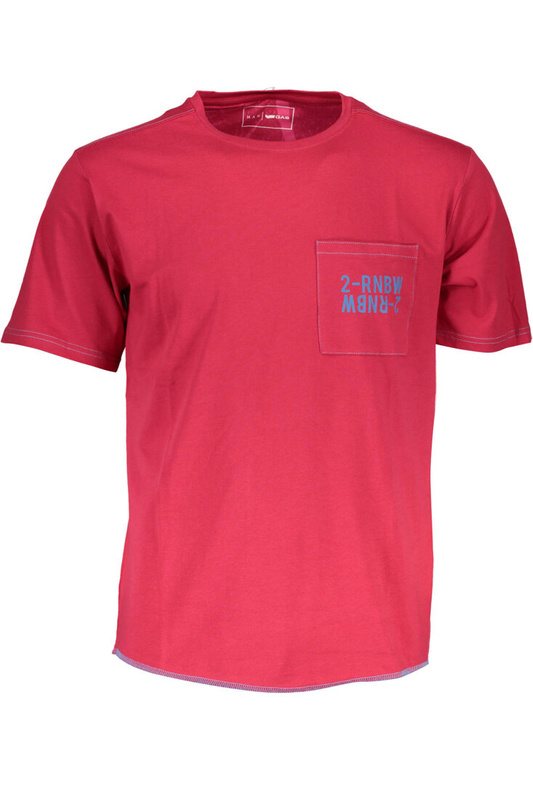 T-SHIRT MĘSKI Z KRÓTKIM RĘKAWEM GAS CZERWONY
