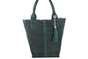 Shopper bag - torebka damska zamszowa - Beżowa ciemna 