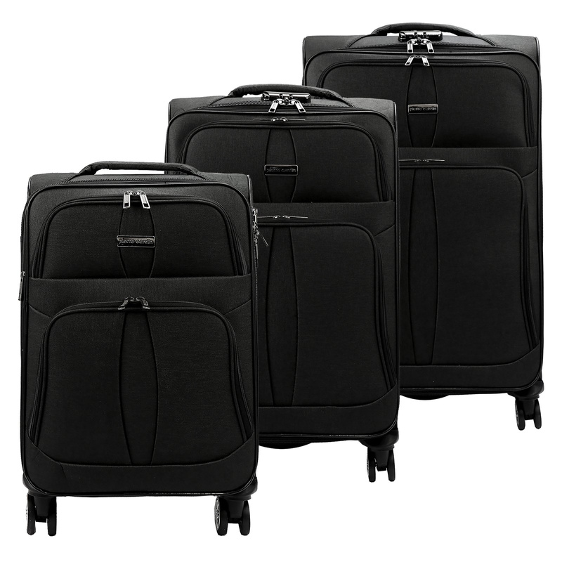 poliester Męski walizki Pierre Cardin LEE04 13510 x3 Z