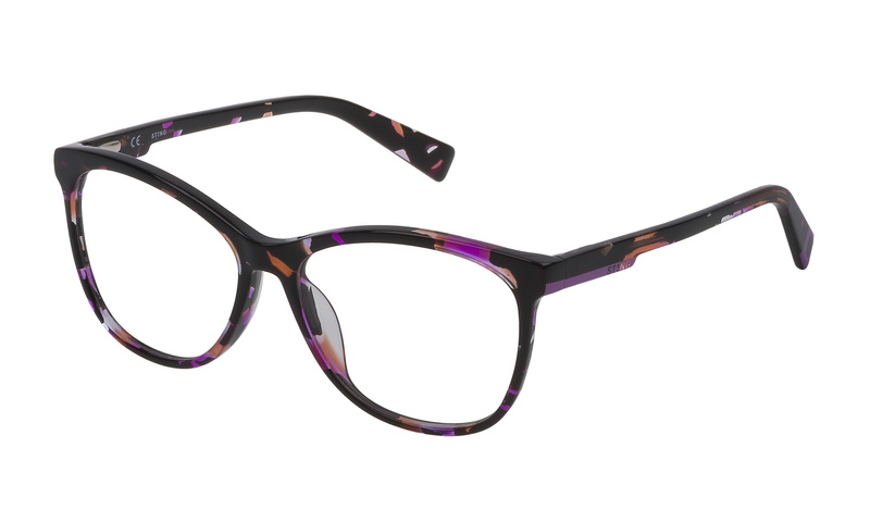 Okulary STING VST1835509BG. Okulary, Kolor fioletowy pomarańczowy havana. Kobieta.